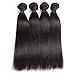 Bestsojoy 8A Brazilian Virgin Hair Straight 3 Bundles Brazilian Human Hair Extensions 100% Unprocessed Human Hair Weave Natural Color
