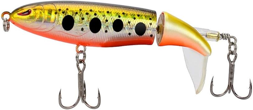 Amazon 最新型 360 回転できる魚の尾 ハードルアー バイブレーション バス 海釣り 遠投 6色 A 01 ルアー