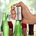 Magnetic Bottle Opener, 3 Pack - Automatic Push Down Beer Openers with Insulated Sleeve - Stainless Steel Magnetic Pop off Easy to use