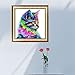 Delight eShop DIY 5D Diamond Embroidery Colorful Cat Painting Mosaic Cross Stitch Home Decor