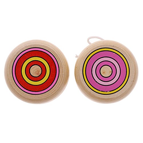 WXLAA Colorful Random Wood Kids Toys Yoyo Ball Children Funny Playing Toys - Thumbnail 3
