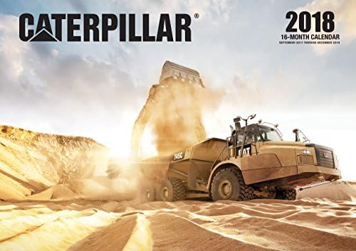 Caterpillar 2018: 16 Month Calendar Includes September 2017 Through December 2018