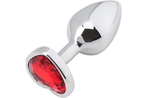 Small Fetish Anal Plug Butt Heart Personal Sex Massager(Red)（YG-9G）