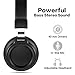 Sound Intone I8 Over-Ear Headphones with Microphone Bass Stereo Lightweight Adjustable Headsets for iPhone iPad iPod Android Smartphones Laptop Mp3 (Black)