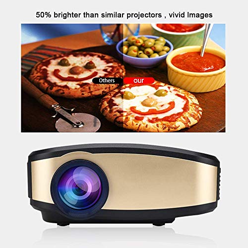 Projector DIWUER WiFi Projector [2018 Upgraded] Portable Video LED Projector Home Theater Projector Support 1080P Wireless Display for Smartphones HDMI USB VGA AV Input - Thumbnail 3