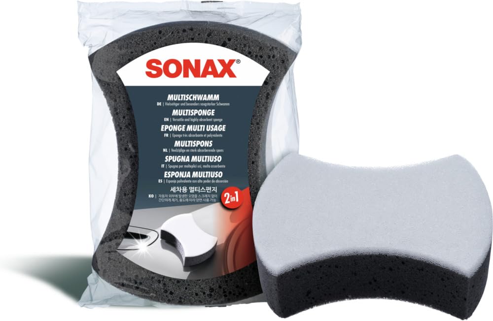 SONAX Multisponge (1-Piece) Versatile and highly absorbent sponge for car wash and removing stubborn dirt (e.g. insects) | Art-Nr. 04280000
