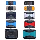 Pro Packing Cubes - 10 Piece Lightweight Trave Cube Set - Organizers and Compression Pouches System for Carry-on Luggage, Suitcase and Backpacking Accessories