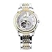 HEOJEO Nirvana In Fire Bracelet Automatic Mechanical Watch For Men Two Small Sub-dial Analog Swiss Watches - Stainless Steel Watches Gold - Gentlemen Designer Watch