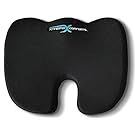 Coccyx Orthopedic Memory Foam Seat Cushion - Helps With Sciatica Back Pain - Perfect for Your Office Chair and Sitting on the Floor Gives Relief From Tailbone Pain