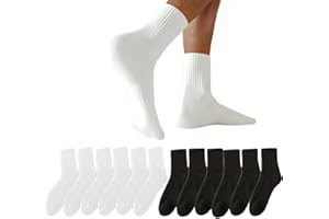 6-8 Pairs Womens Socks Ankle Cotton Socks for Women White Athletic Running Quarter Crew Socks