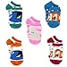 Finding Dory Nemo Girls 5 pack Socks (Shoe: 7-10 (Sock: 4-6), Dory Friends Bold)
