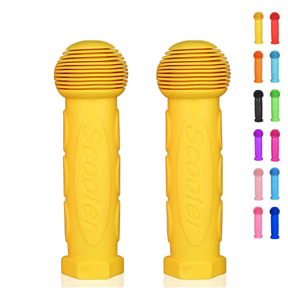 Scooter Grip Handlebar 1 Pair Bicycle Grip Fit for 2-3-4 Wheels Kid Kick Scooters,Children Bike,Rocking car,Drifting Scooter,Swing Scooter,Push Cart