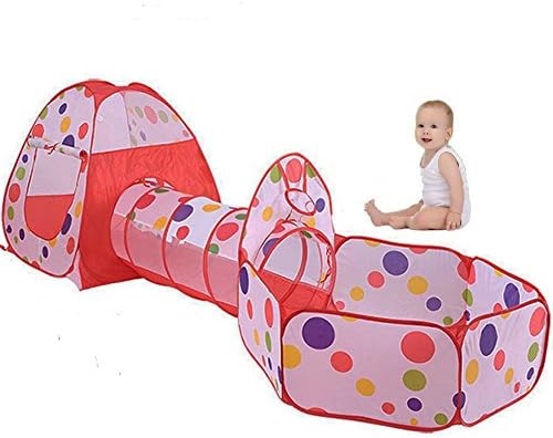 Besting Play Tent,Kids Play Tent and Tunnel Portable Children's Playhouse Toys Toddlers Ball Pit Pool Indoor Outdoor