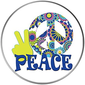Pop Mount Socket Car Mount for SmartPhone or Tablets for Men - Hippie Peace Sign
