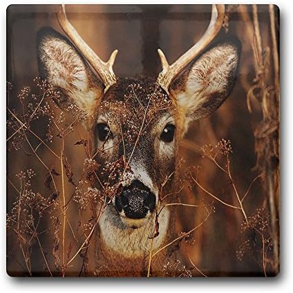 Linpark Reindeer In The Forest Square Drink Coaster Holder Cup Mats Ceramics 11cm