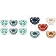 NUK Comfy Pacifiers, 6-18 Months, 6 Pack & Comfy Orthodontic Pacifiers, Timeless Collection, 6-18 Months, 5 Count
