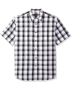 Men's Yarn Dyed Plaid Short Sleeve Shirt