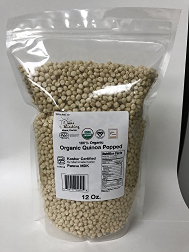 Organic royal quinoa puffs, 12oz bag, kosher