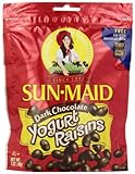Sun Maid Dark Chocolate Yogurt Raisins, 7-Ounce Pouches (Pack of 6)