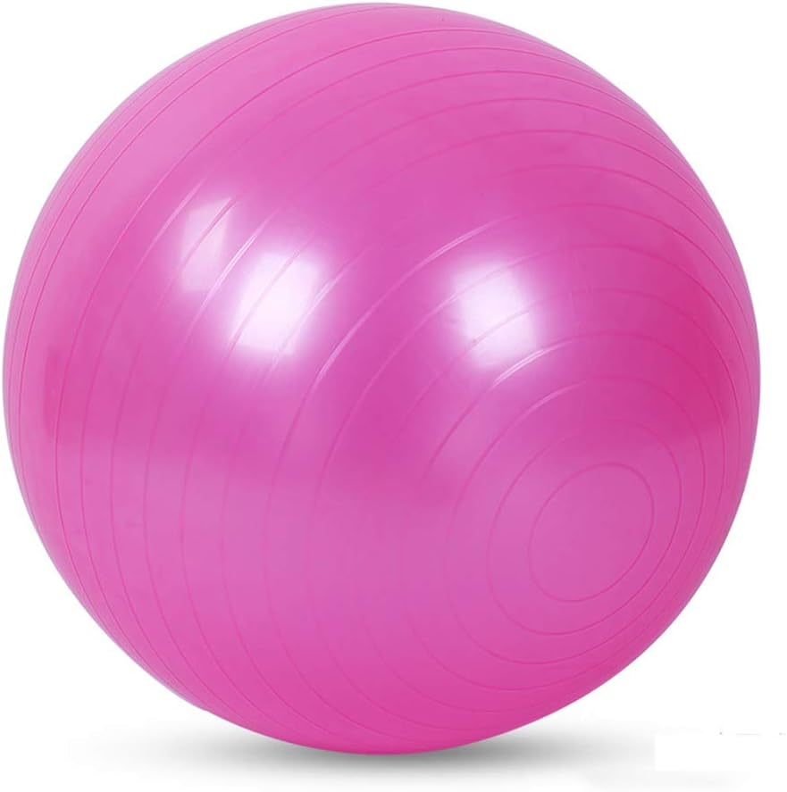 DMMFU Yoga Ball Chairs for The Office,Sitting Exercise Ball for Dorm Home Extra Thick Stability Fitness Ball for Birthing Core Strength Training Pink 25.6inch