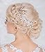 Venusvi Silver Wedding Hair Combs with Bead,flower and Rhinestones - Bridal Headpiece for Bridesmaids