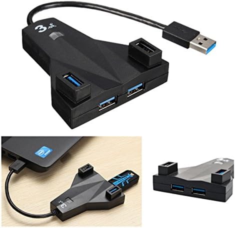 4 Port High Speed USB 3.0 Hub Adapter for Desktop Laptop Mac