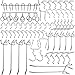 Navseek 7533H Pegboard Hooks and Organizer Assortment - 62Pcs Peg Hook Organization