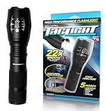 Bell + Howell 1176 Taclight High-Powered Tactical Flashlight with 5 Modes & Zoom Function