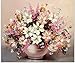 DIY 5D Diamond Painting, Full Drill Embroidery Paint with Diamonds Wall Sticker for Home Wall Decor - Flowers 12 x 16inch