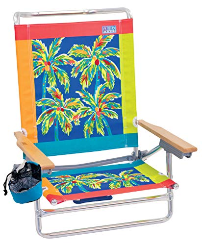 Rio Beach Classic 5 Position Lay Flat Folding Beach Chair – Citrus Palms