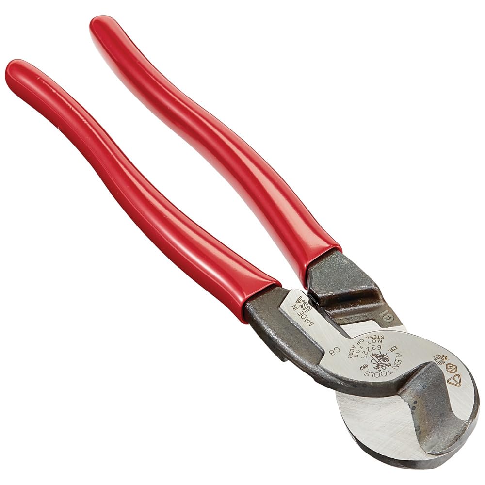 Cable Cutter, 9-Inch High Leverage Cutter for Aluminum, Copper and Communication Cable Klein Tools 63225 — image 1