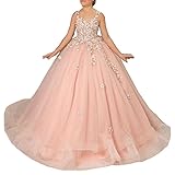 Tulle Flower Girl Dress for Wedding Lace Applique