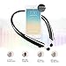 Wireless Headphones, Cocopa V4.1 Bluetooth Headphones Hi-Fi Stereo Neckband Wireless Headset Retractable Earbuds with Mic IPX5 Sweatproof for Running Gym Workout Talk Time Up To 15 Hours (Black)