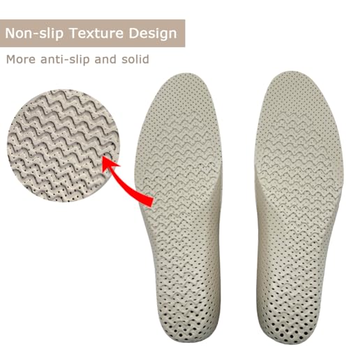 Insoles to increase height Designed with improved arch, non-slip and comfortable riser insoles,Height Increasing Insole Pads 1 pair, (EU 35-43) (Arched 2 cm) Black