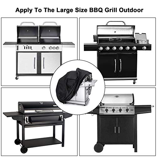 Victarvos Barbecue Covers Waterproof, Large BBQ Cover Oxford Fabric Waterproof with Drawstring & Buckle, Grill Cover 57*24*46 Inches with Storage Bag