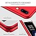 iPhone 7 Plus Case with kickstand, HUMIXX Thin and Sleek Lightweight Case Scratch Resistant Full Protective Matte Finish Hard Slim Cover for iPhone 7 Plus (Upgrade Red)