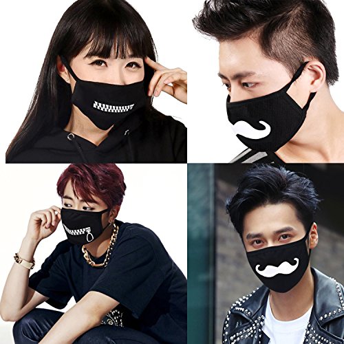 Aniwon Mouth Mask, 9PCS Cute Anti Dust Cotton Face Mask Unisex Kpop Mask for Men Women