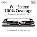Akiko iPhone 6 6s Black Screen Protector, Akiko New 2.5D Full Screen Tempered Glass Protector [Full Protection Cover w/ Curved Edge] - Retail Packaging