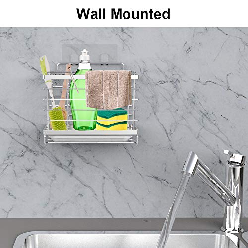 Orimade Kitchen Sink Caddy Organizer with Drain Pan Adhesive and