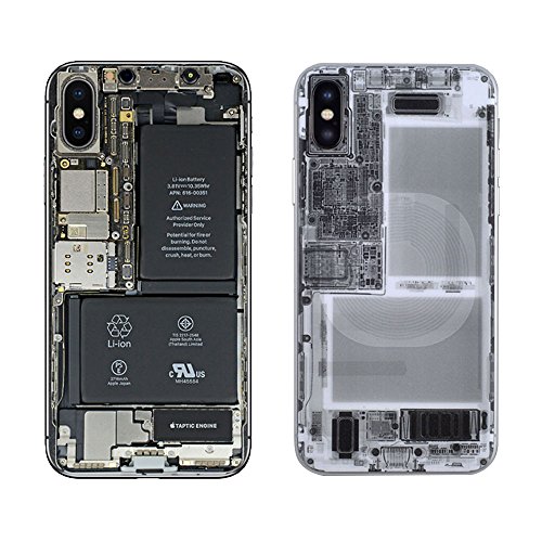 Iphone x skin, x ray - color print oil-proof sticker back protect…