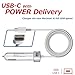USB Type-C, eTzone Premium 36W USB Car Charger DC Adapter USB C with Power Delivery for Apple MacBook, Nexus 5X / 6P and PowerIQ for iPhone, iPad, Samsung & More (PD 36W)