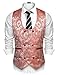 Coofandy Men Formal U Neck Double Breasted Dress Waistcoat Vests