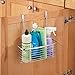 InterDesign Axis Over the Cabinet Kitchen Storage Organizer Basket for Aluminum Foil, Sandwich Bags, Cleaning Supplies - Small, Chrome