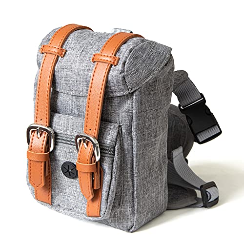 PESNR Dog Hiking Backpack Harness Medium Puppy Saddle Carrier Builtin