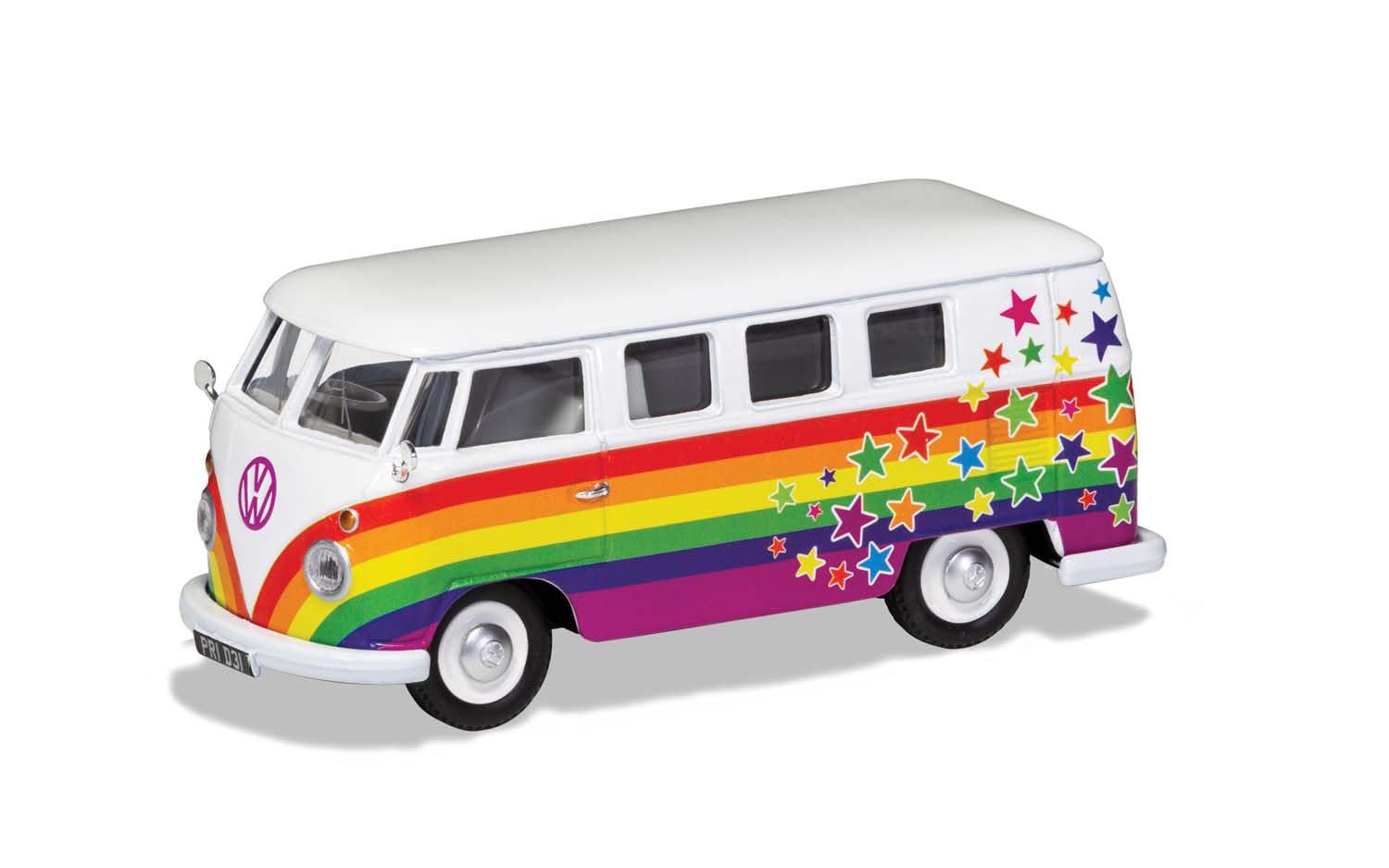 Corgi Diecast Model Cars - CC02731 Volkswagen Campervan Peace Love and Wishes - Men & Women Souvenir Gifts from UK - Small Die Cast Toy Car Models for Boys, Gift for Motor Enthusiasts โ image 1