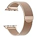 OULEDI Compatible Apple Watch Band 38mm 40mm Stainless Steel Milanese Loop iWatch Band Series 1 Series 2 Series 3 Series 4 Magnetic Closure Champagne Gold