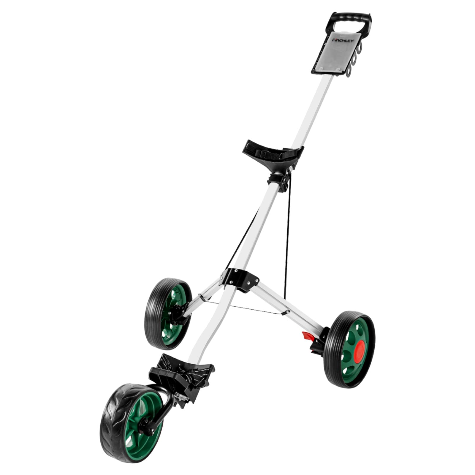 Photo 1 of ***One wheel won't stay on***Golf Push Cart - Lightweight, Foldable 3-Wheel Golf Cart with Locking Foot Brake - FINCHLEY***One wheel won't stay on***