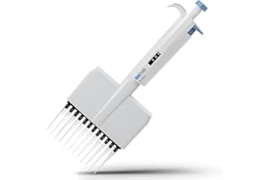 ONiLAB Lab Micropipette, Adjustable Volume 12-Channel Multichannel Pipettors, 50-300μl