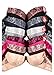 WHITE APPAREL Women's Full Cup Push Up Lace Bras (Pack of 6),Assorted 2,38C