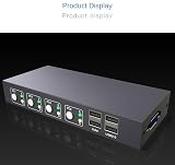 Voragrl VGA KVM Switch HD 1080P PC Monitor Projector Splitter Adapter 1920x1200 view 4